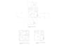 design bathroom, kitchen or bar interior with 2d floor plan and 3d render
